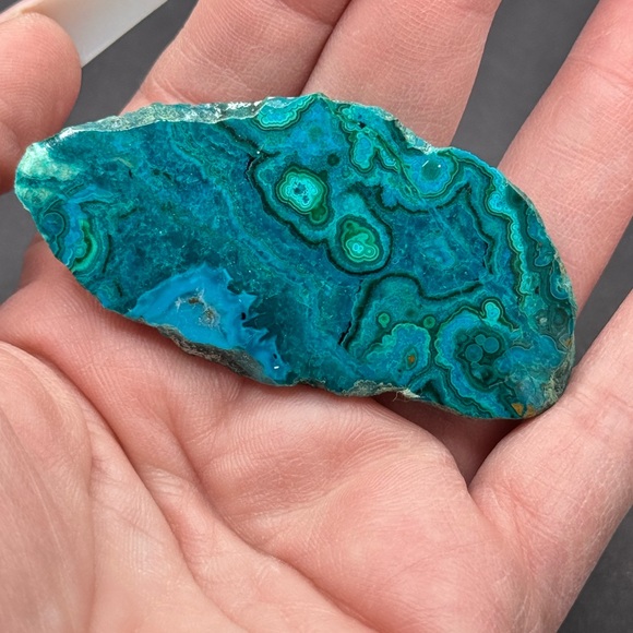 Stunning Chrysocolla & Malachite Slab  Bagdad Copper Mine in Arizona - Picture 2 of 4